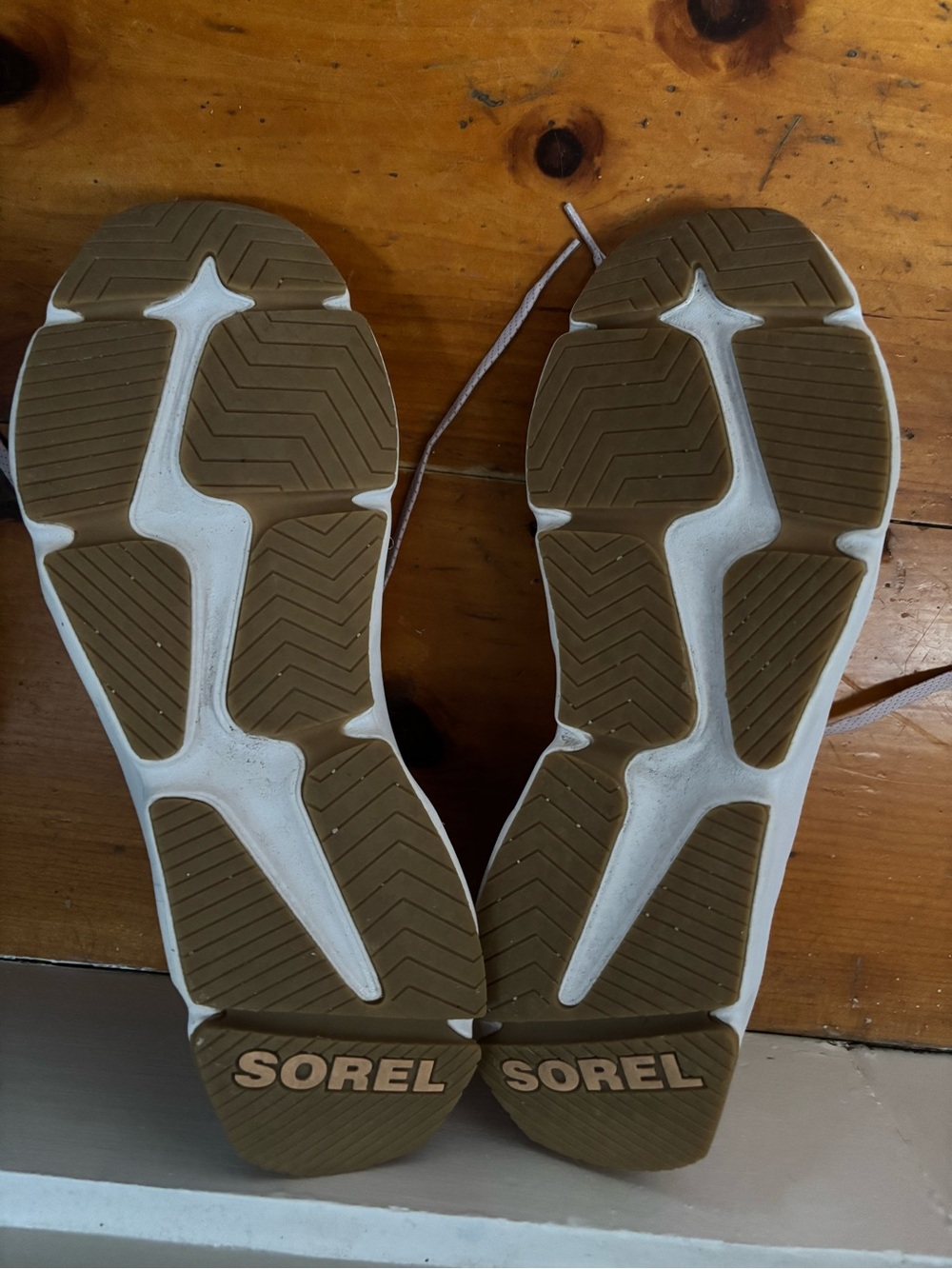 Sorel Women's Pink and Cream Athletic Sneakers - Picture 4 of 6